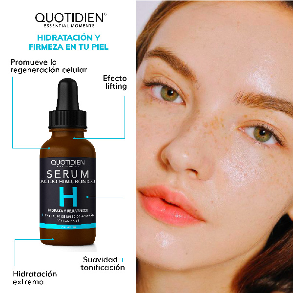 Kit Serum Vitamina C + Suero Acido Hialuronico + Niacinamida Skin Care Hidratante Facial Quotidien