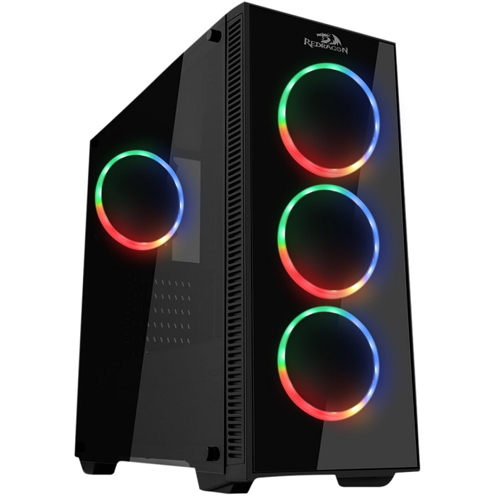 Gabinete Redragon Sideswipe Pro ARGB 4 Ventiladores Vidrio Templado GC-601