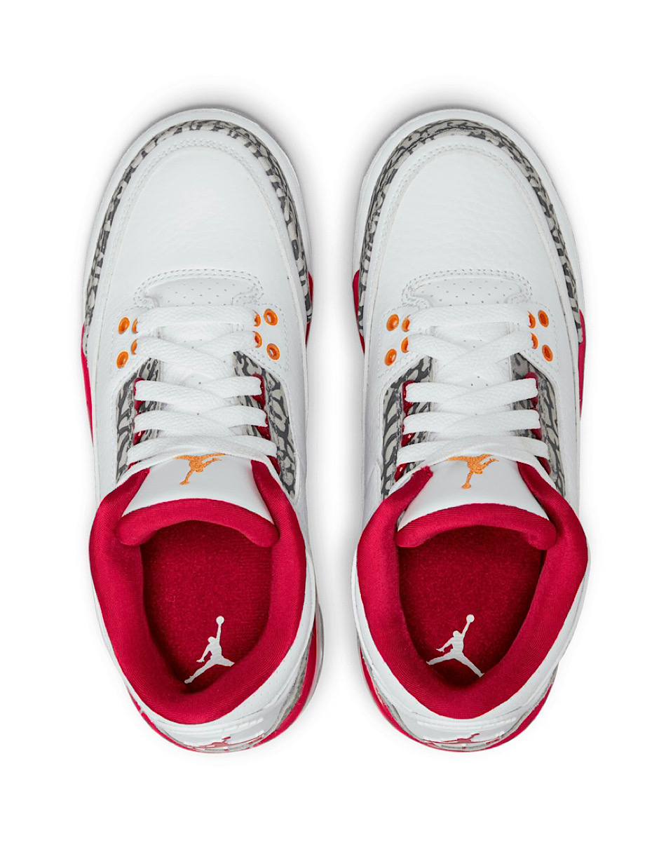 TENIS AIR JORDAN RETRO 3 CARDINAL RED GS (398614-126)