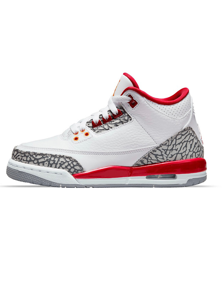 TENIS AIR JORDAN RETRO 3 CARDINAL RED GS (398614-126)