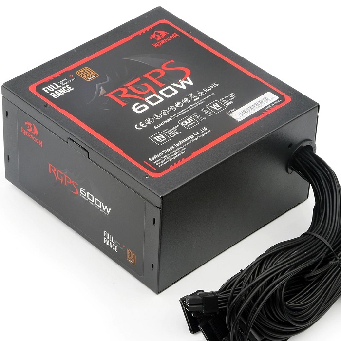 Fuente De Poder Redragon RGPS-600W 80 Plus Bronze GC-PS002