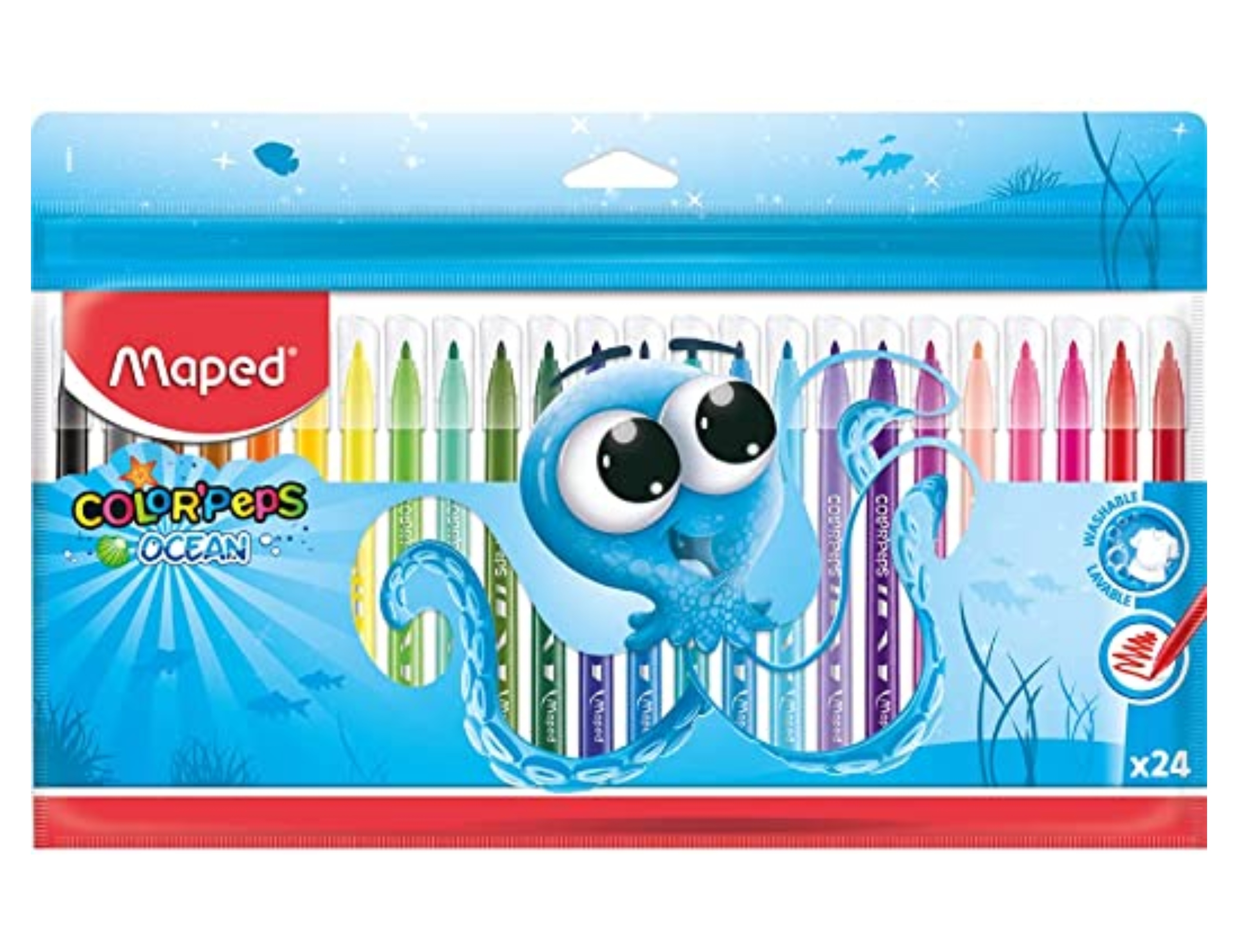 Plumones Maped   Color'Peps Ocean 24 Piezas