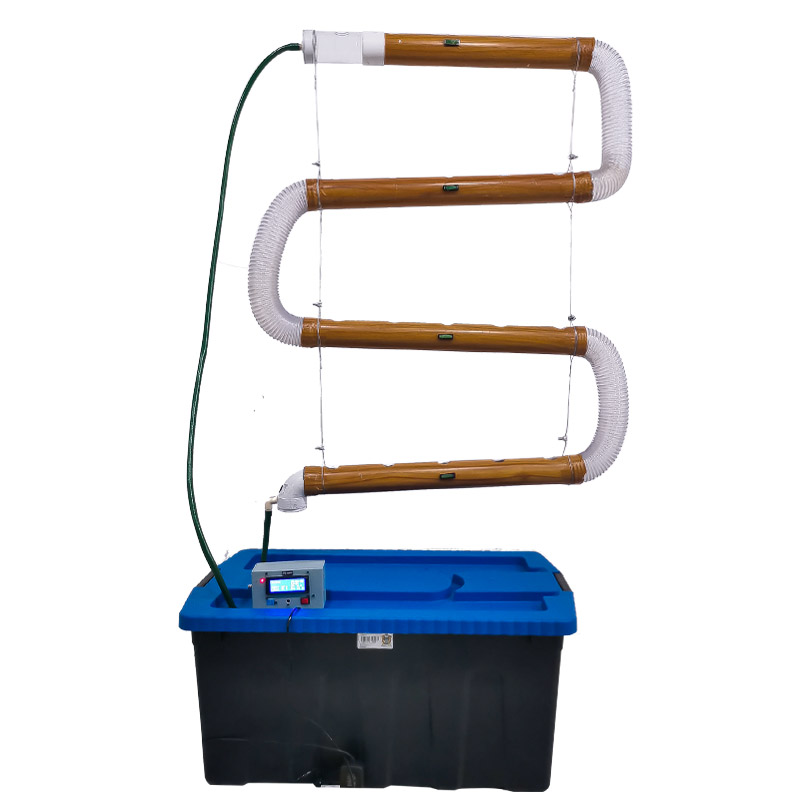 Sistema Hidroponico Vertical con Controlador Inteligente de Flujo de Agua PH Humedad Temperatura Intensidad de Luz UV / Master / ECO-IOT20V