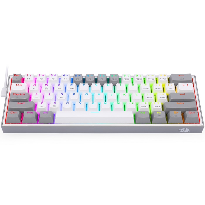 Teclado Redragon Fizz Pro K616-RGB Mecanico Switch Red Alambrico Inalambrico Y Bluetooth Ingles