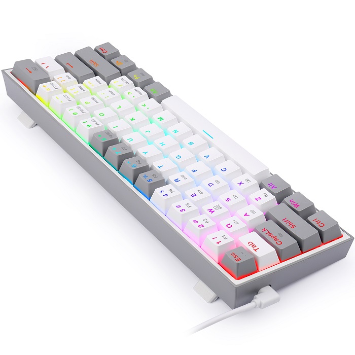 Teclado Redragon Fizz Pro K616-RGB Mecanico Switch Red Alambrico Inalambrico Y Bluetooth Ingles