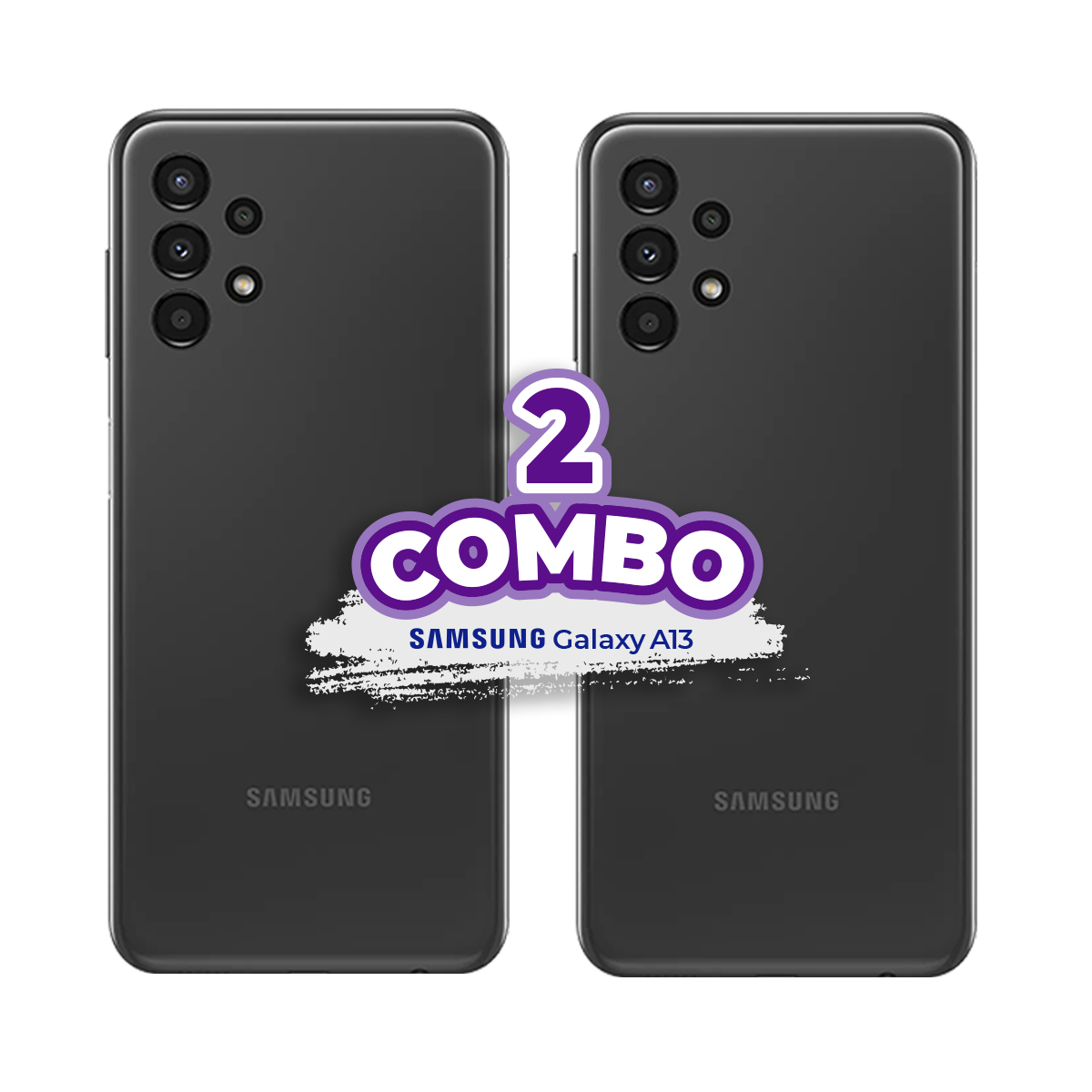 COMBO DE 2 PIEZAS SAMSUNG GALAXY A13 128GB 4GB NEGRO