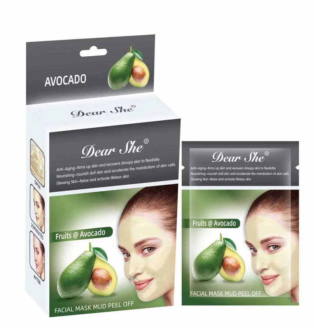 100 Pz *surtido Mixto* Mascarillas Facial Ojos Labios Puntos