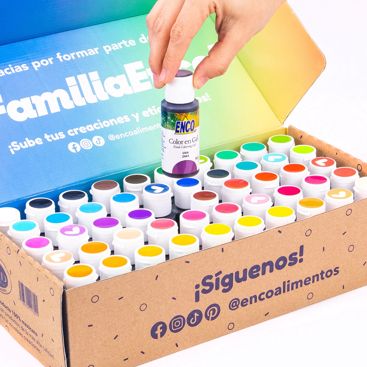 Kit De 50 Colores En Gel 40gr Enco PT-920010