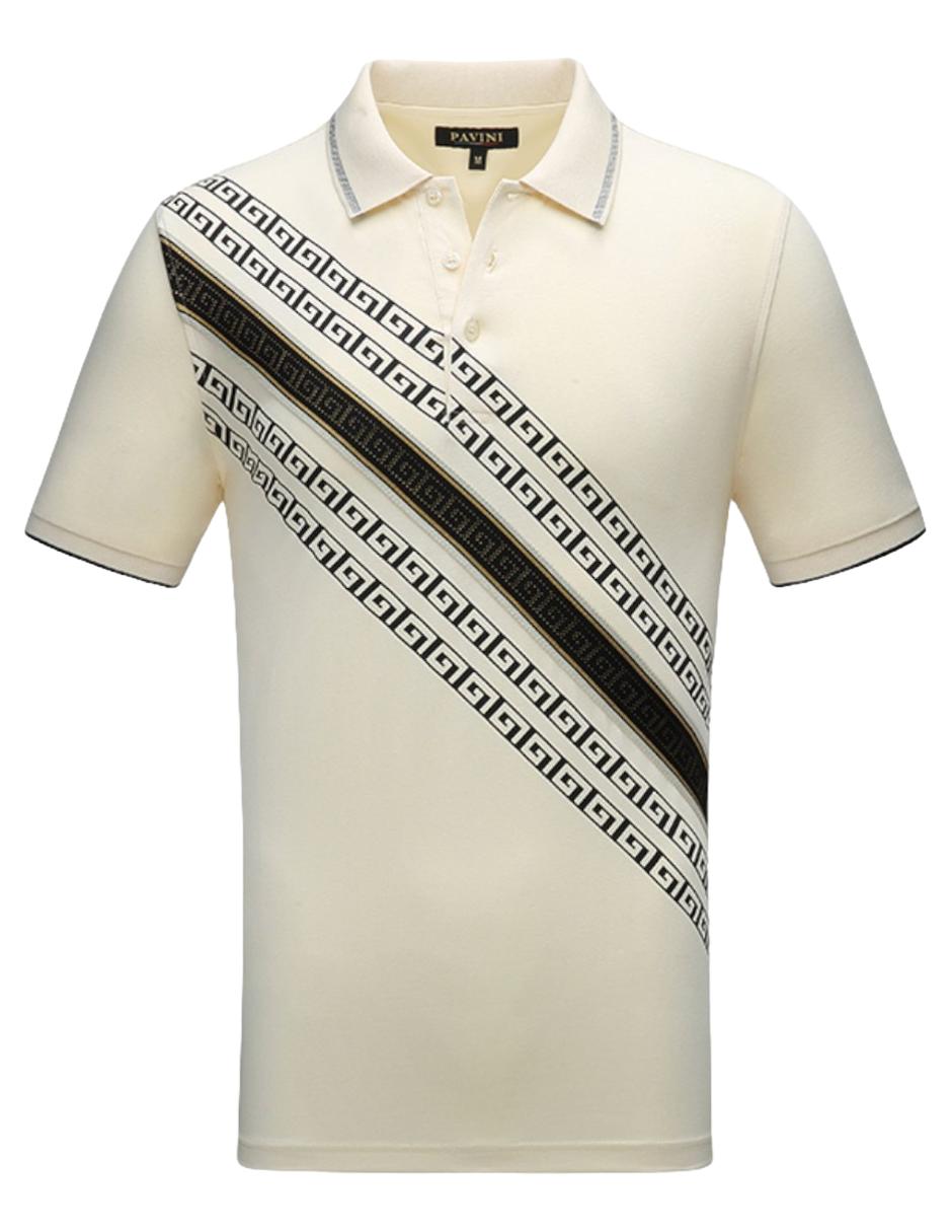 Playera Polo Caballero Marca Pavini P-2047-APRICOT