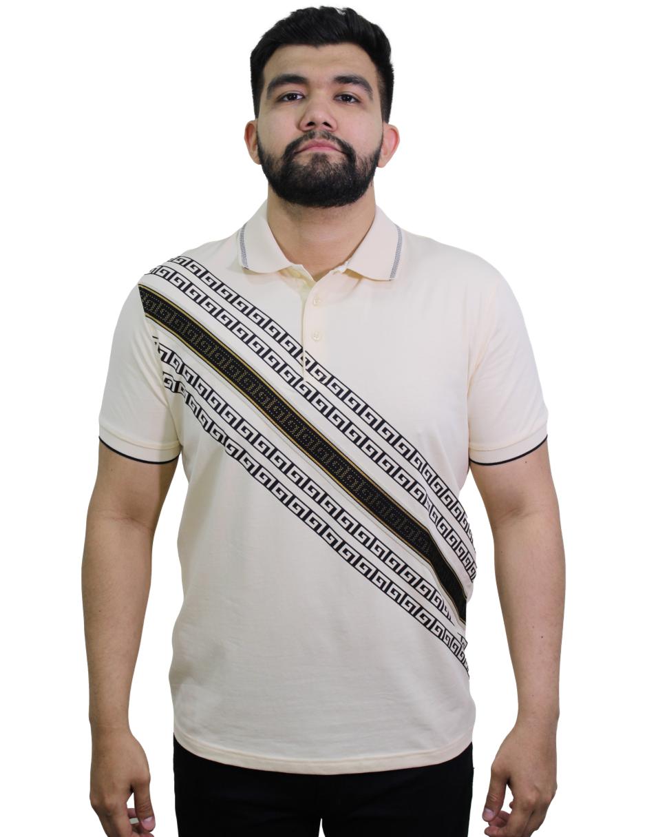 Playera Polo Caballero Marca Pavini P-2047-APRICOT