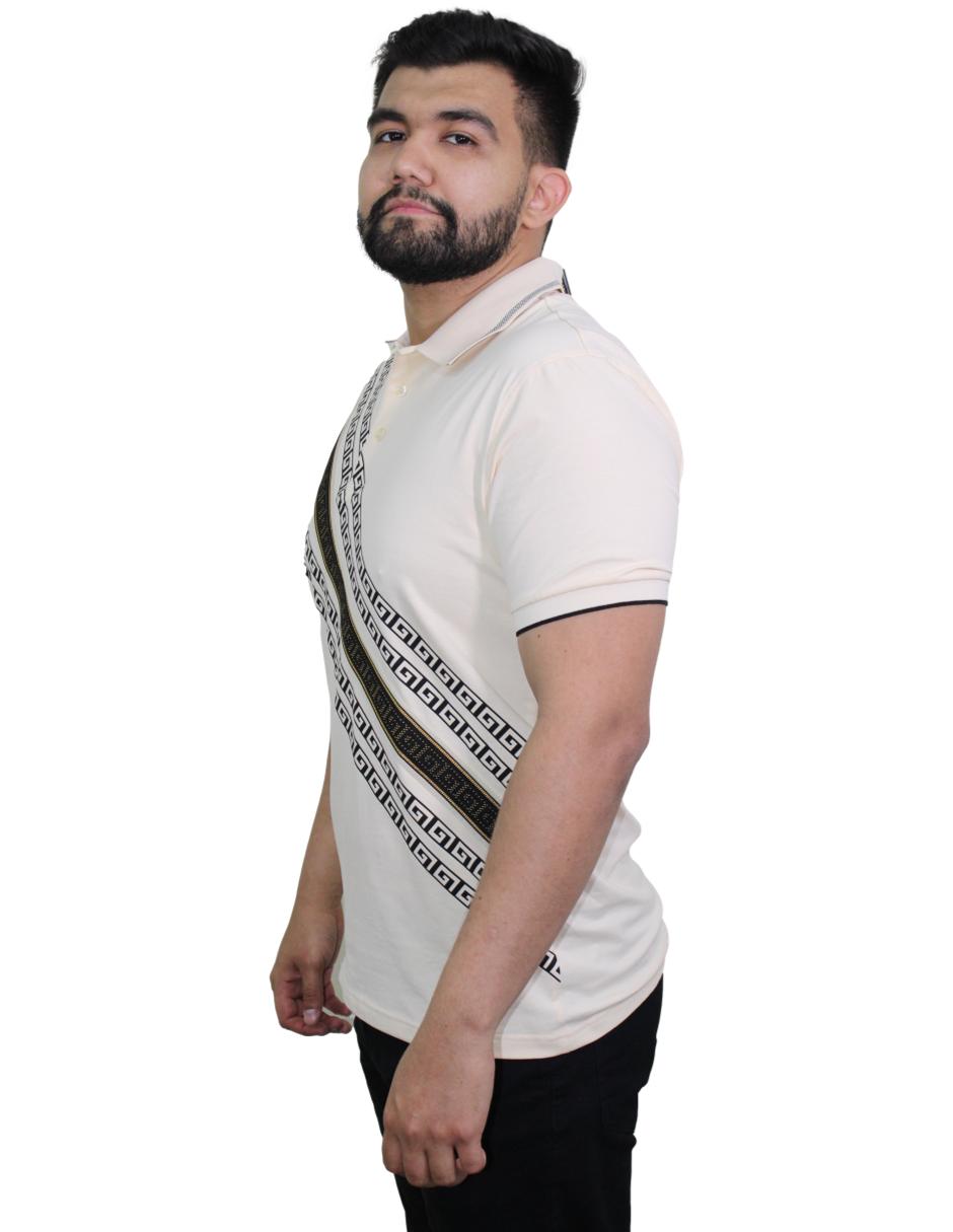 Playera Polo Caballero Marca Pavini P-2047-APRICOT