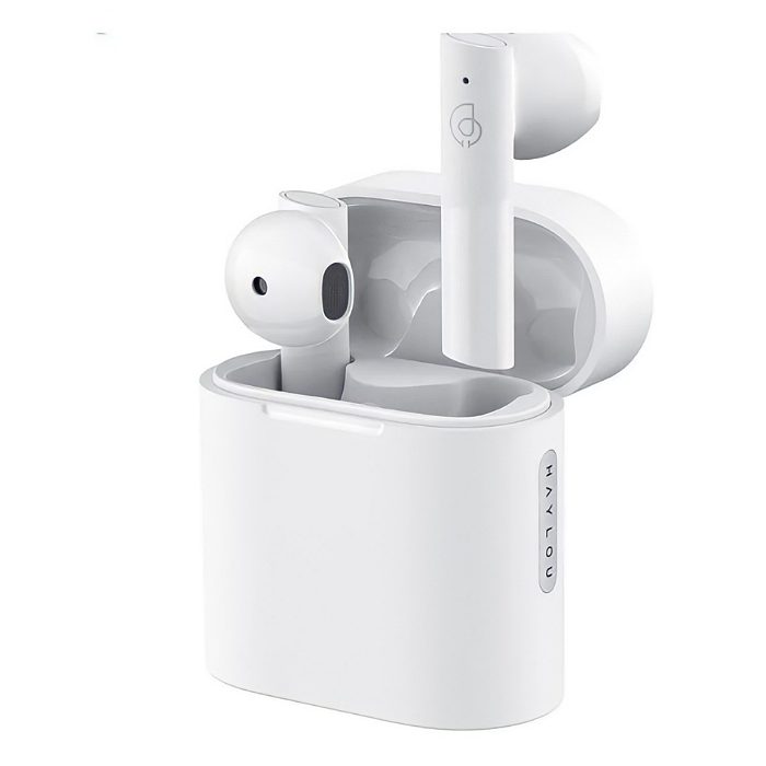 Audífonos in-ear inalámbricos Haylou T Series MoriPods blanco