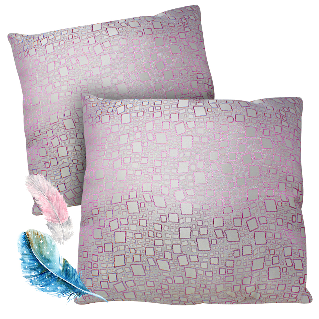 Cojines Decorativos Sala Recamara Suaves Almohada Set 2 Pzs
