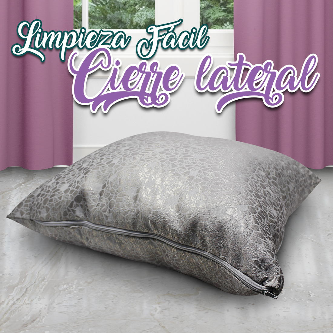 Cojines Decorativos Para Sala Recamara Suaves Al Tacto Set 2 Pzs