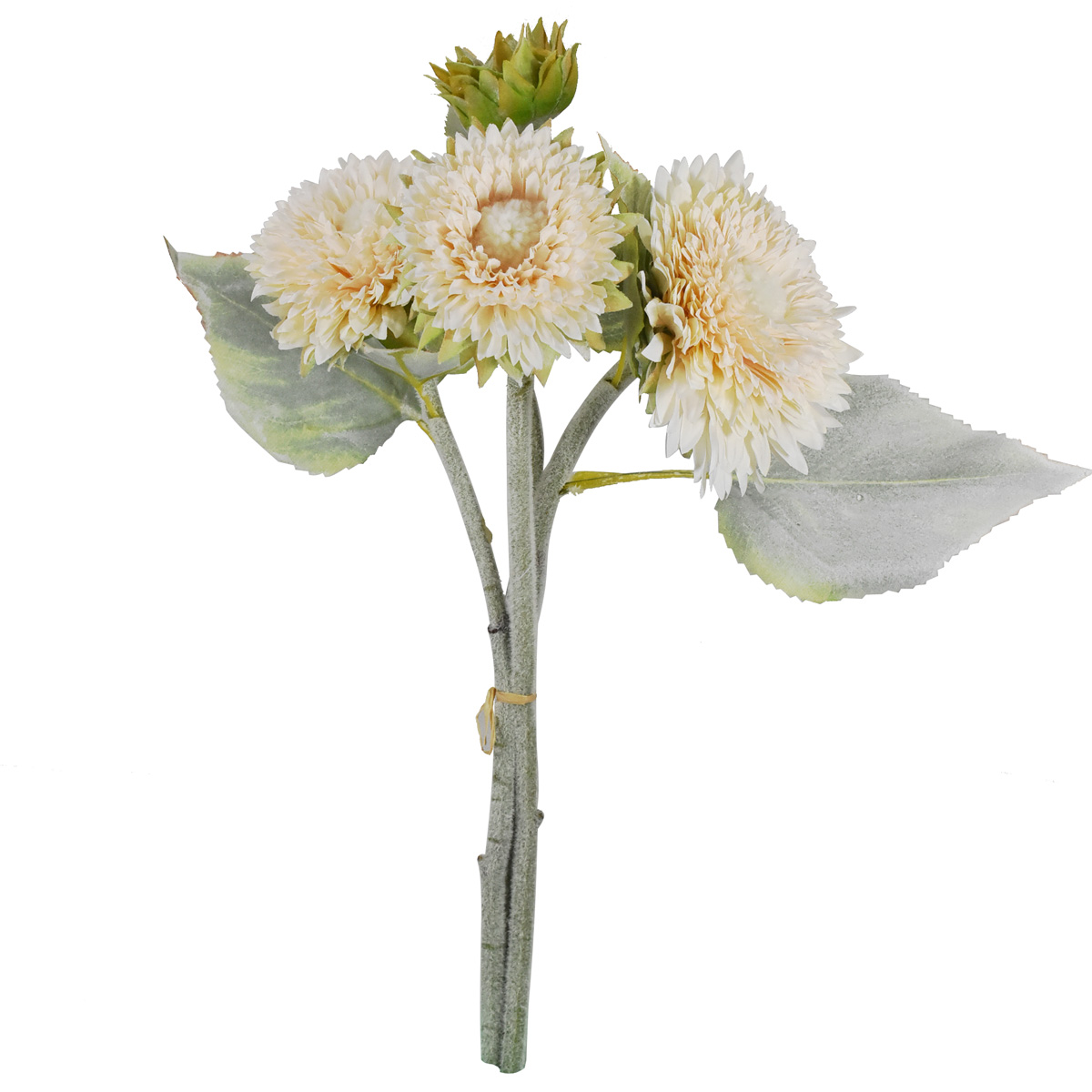 Bouquet Gerberas Otoñales Ramo Flores Artificiales Finas Crema