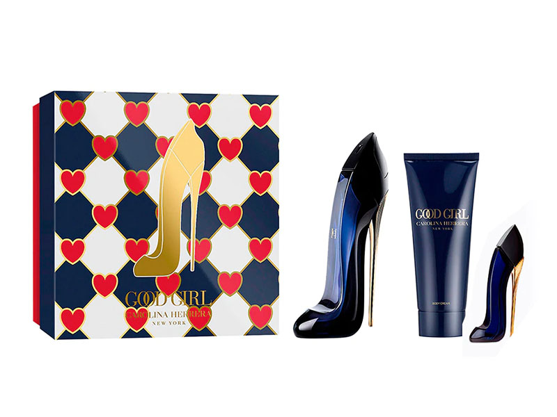 Good Girl by Carolina Herrera Estuche 3pzs EDP (  80 ml + Loción corporal 100 ml + mini 7 ml )