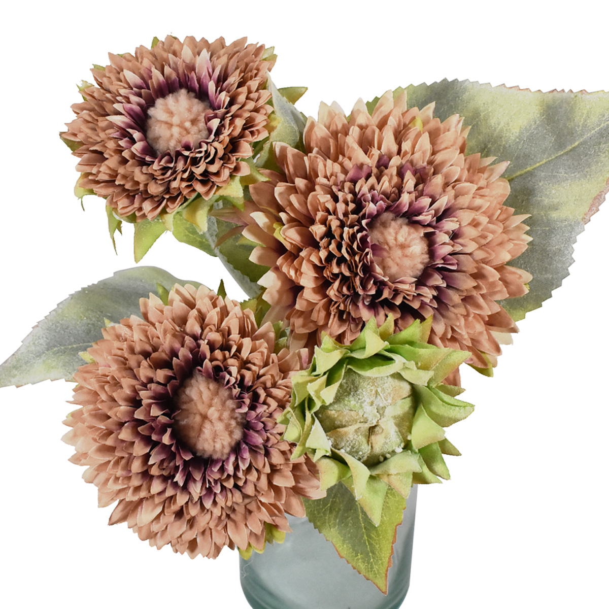 Bouquet Gerberas Otoñales Ramo Flores Artificiales Finas Palo de Rosa