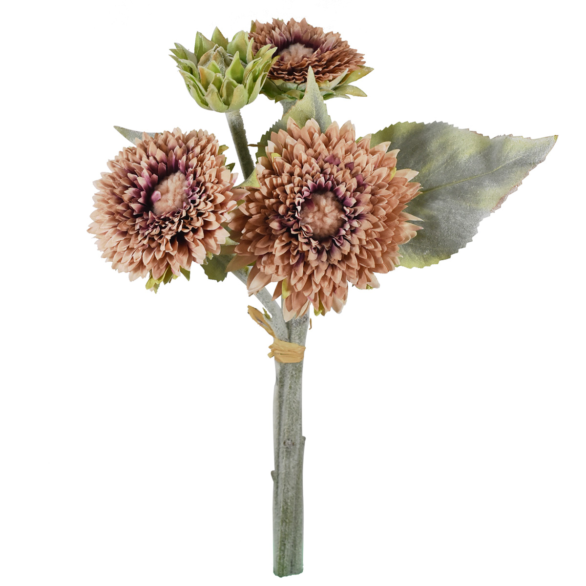 Bouquet Gerberas Otoñales Ramo Flores Artificiales Finas Palo de Rosa