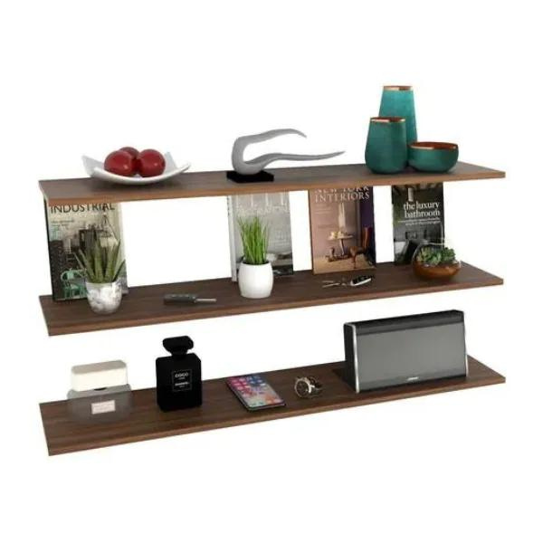 SET de 3 Repisas Flotantes de MDF Resistente - Kronos Muebles y Decoración 