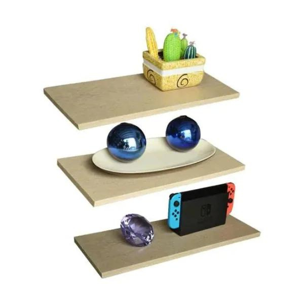 SET de 3 Repisas Flotantes de MDF Resistente - Kronos Muebles y Decoración 