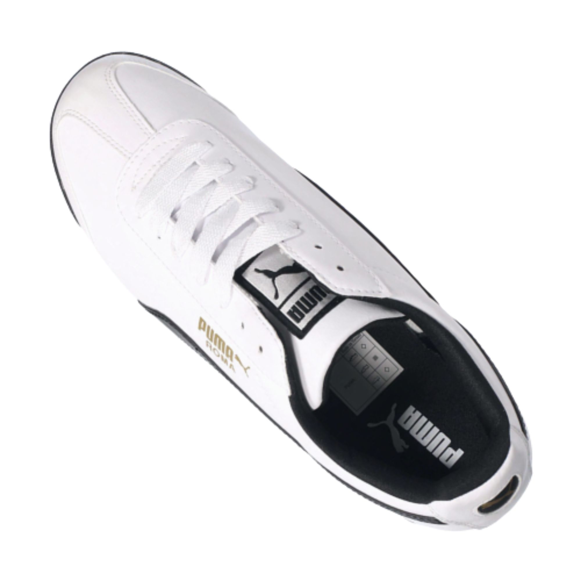 Tenis Puma Roma Basic Classic Blanco con Negro Originales 35357204