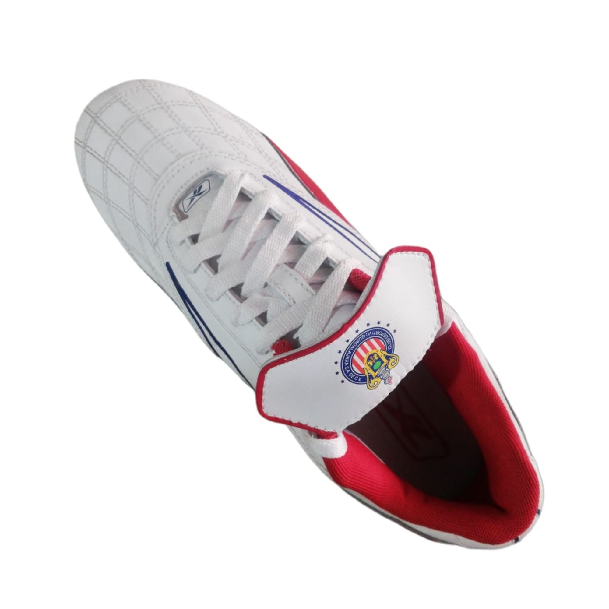 Reebok Tachón Match Ready MS Chivas Piel Blanco con Rojo Originales 19151927