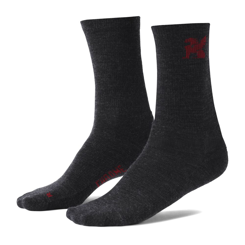 Merino Crew Socks Calcetas Chrome Industries Charcoal