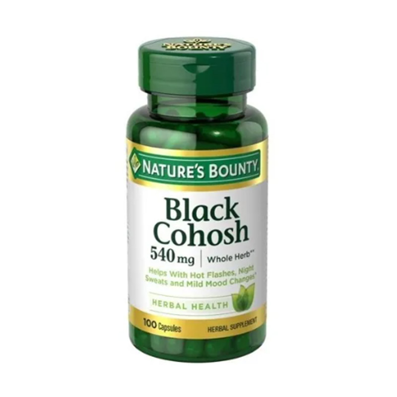 Natures Bounty Black Cohosh Complejo Menopausa Alivio Natural