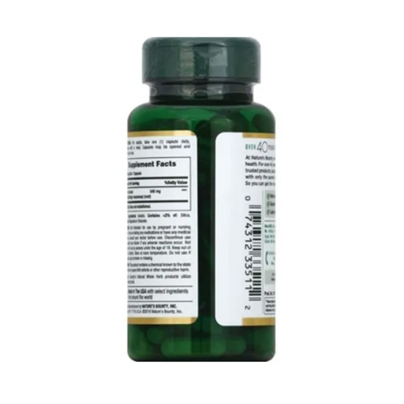 Natures Bounty Black Cohosh Complejo Menopausa Alivio Natural