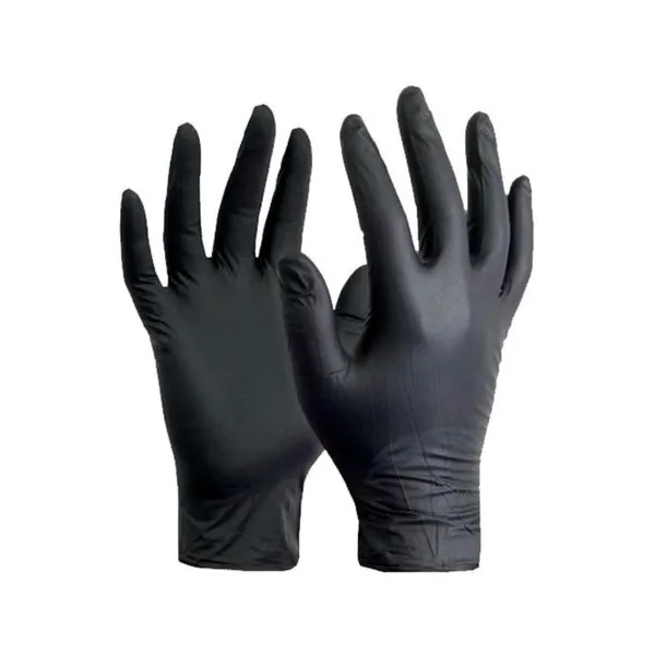 GUANTE AMBIDERM NITRILO NEGRO  CAJA C/100 PZAS
