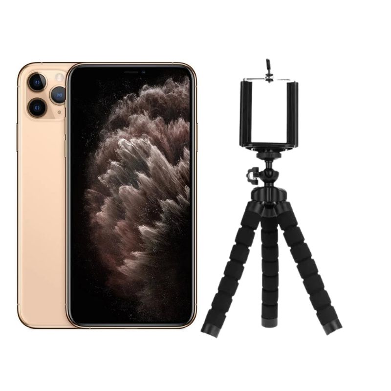 iPhone 11 Pro Max Dorado Reacondicionado Grado A 64gb + Tripode