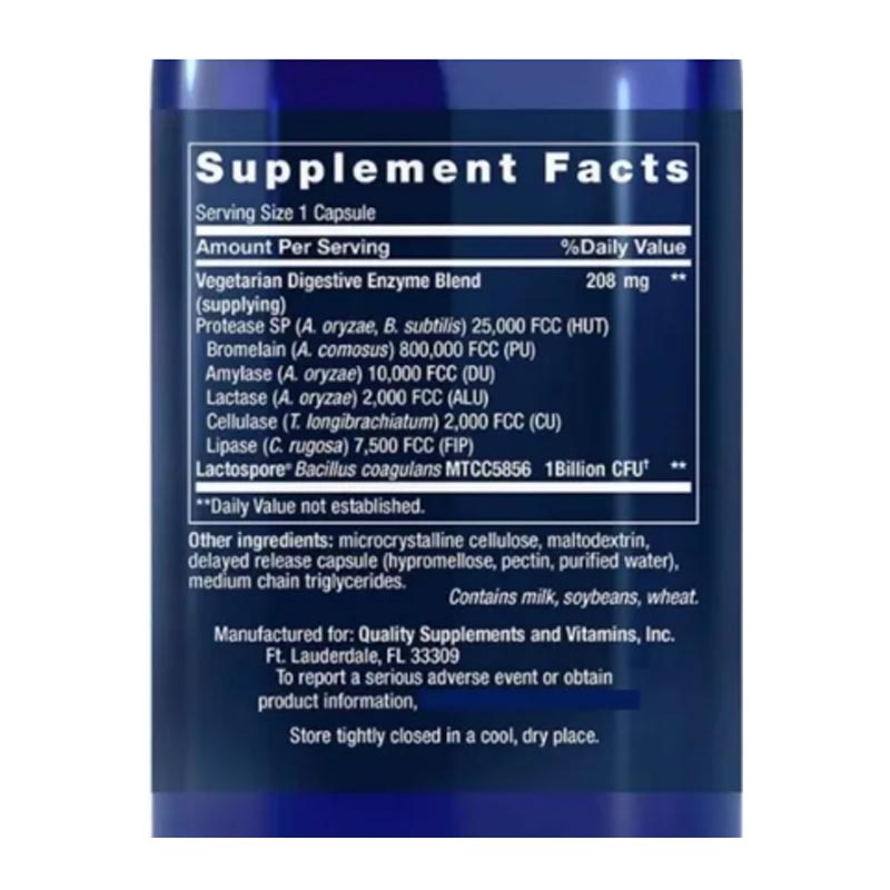 Enzimas Digestivas Y Probioticos Multi Digestivos 60cap Life Extension 