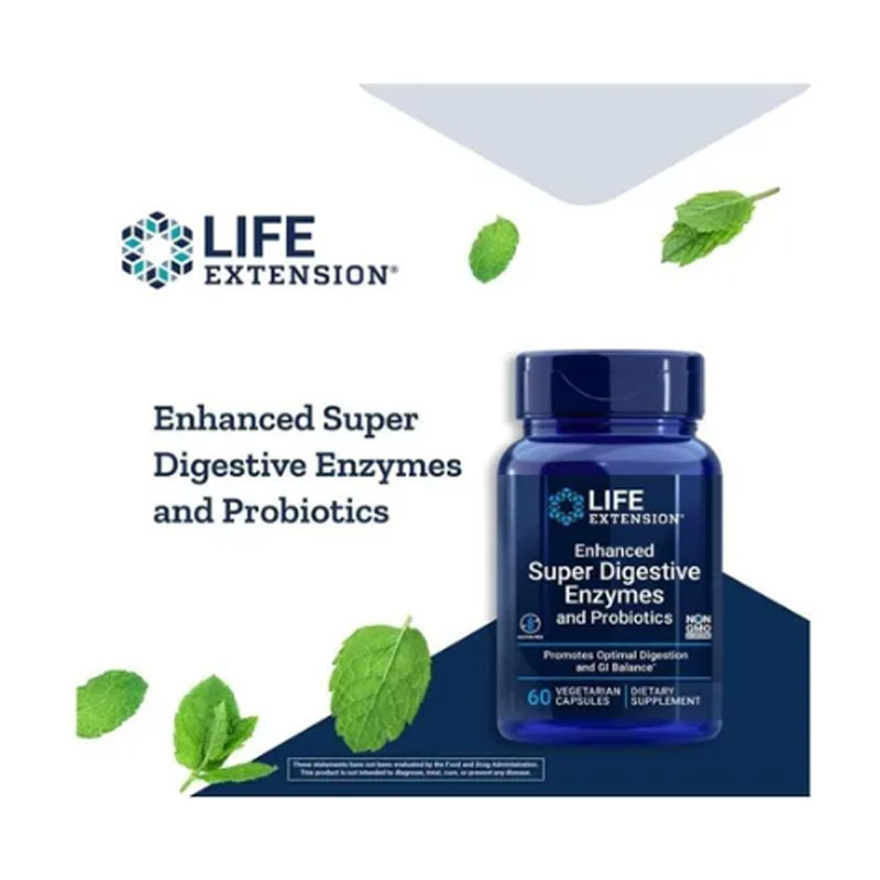 Enzimas Digestivas Y Probioticos Multi Digestivos 60cap Life Extension 