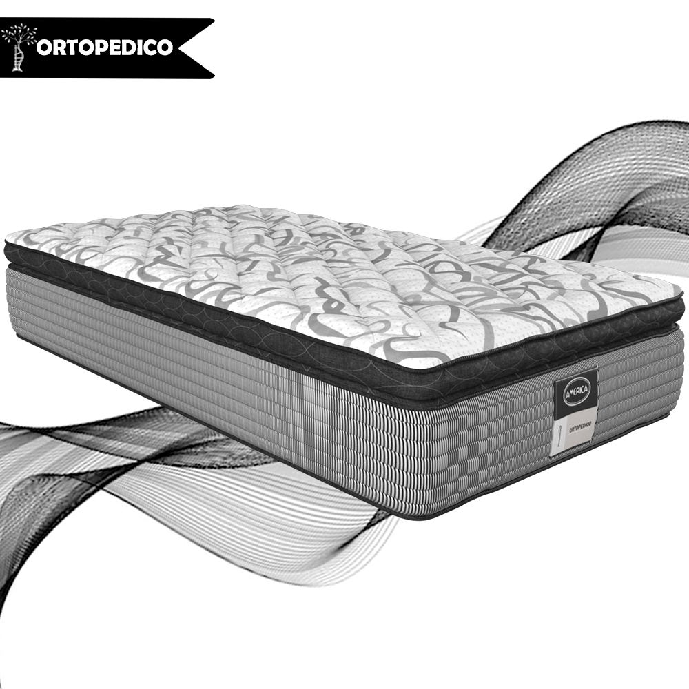 Colchón Individual América Bloom Ortopédico Súper Confort 