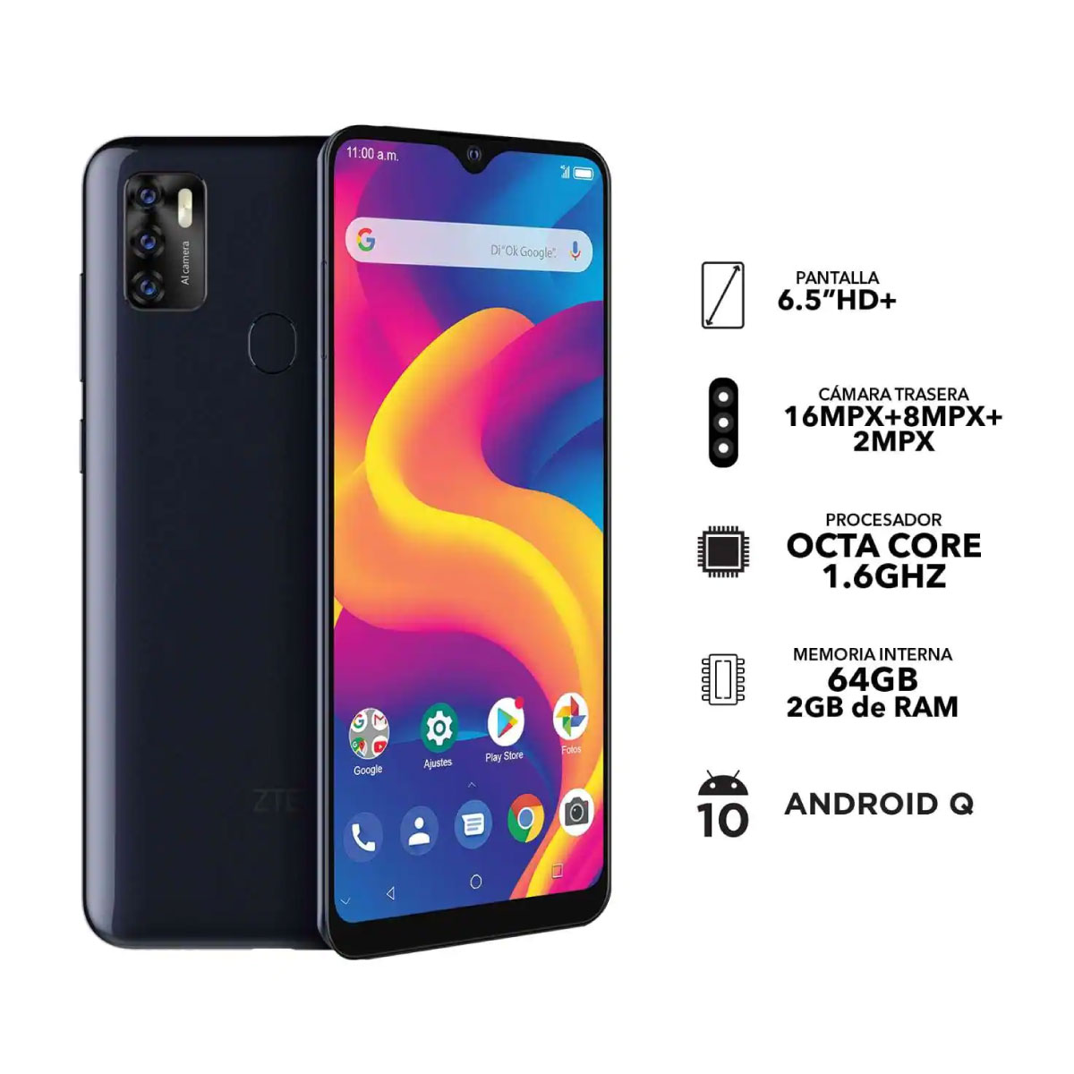 ZTE Blade A7s 2GB 64GB Dual SIM Azul