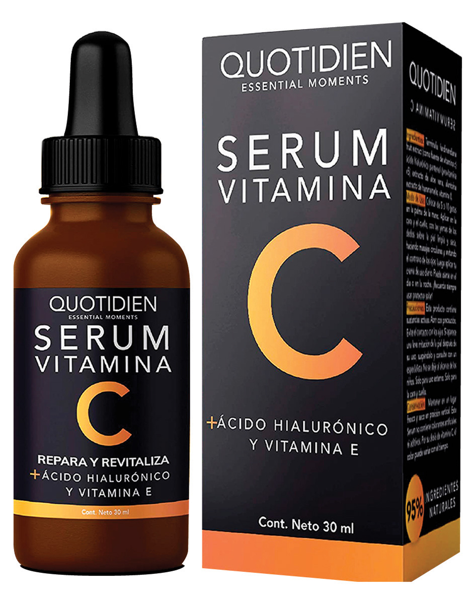Serum Vitamina C + Acido Hialuronico Skin Care Suero Facial Quotidien 30ml