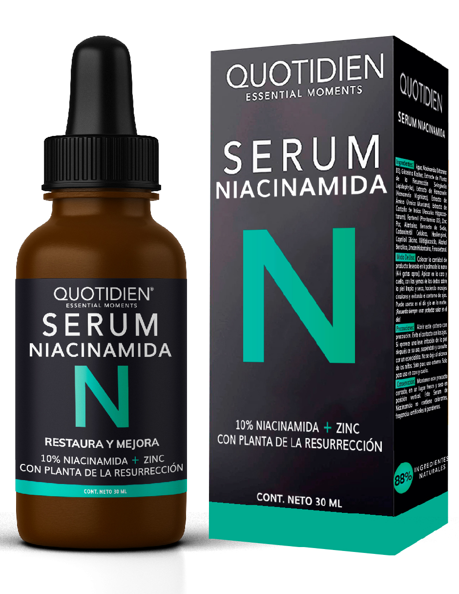 Serum Niacinamida + Zinc Skin Care Hidratante Suero Facial Quotidien 30ml