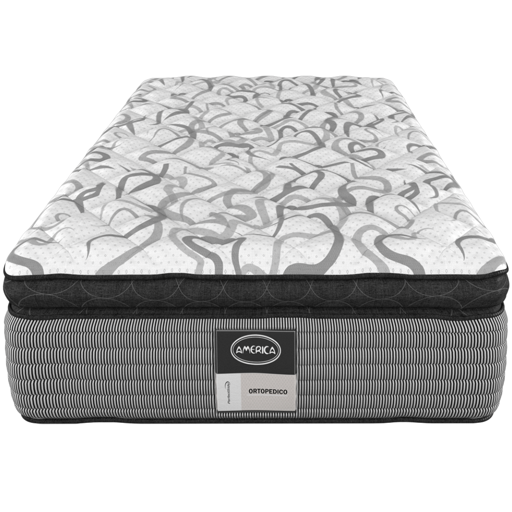 Colchón Individual América Bloom Ortopédico Súper Confort 