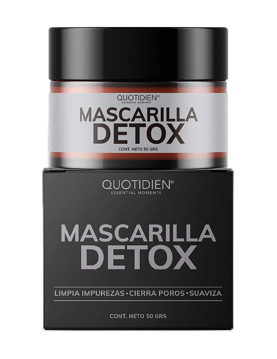 Mascarilla Detox de Carbon Activado y Arcillas Skin Care Facial Quotidien 50g