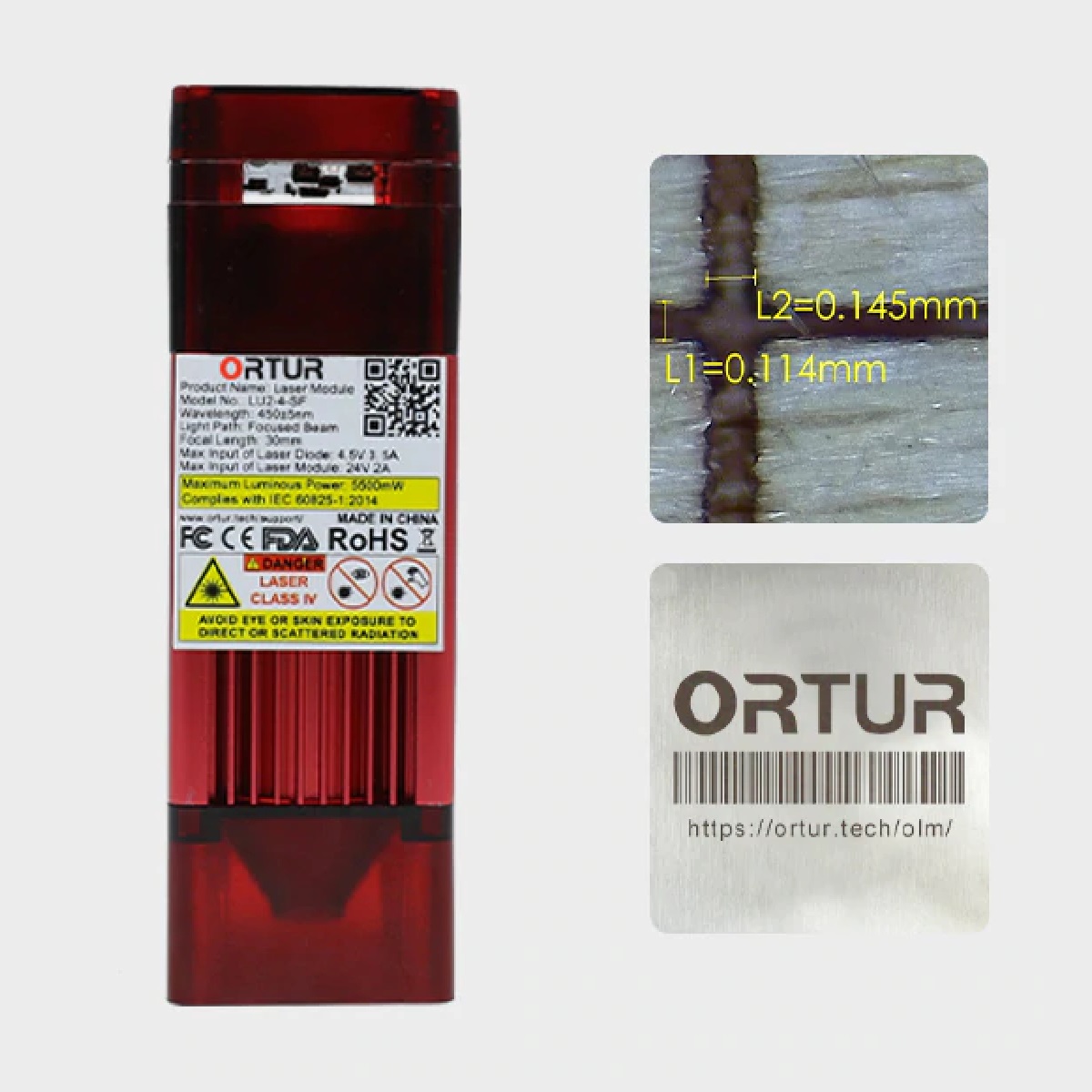 Grabador Ortur Aufero Laser 2 Engraving Machine Short Laser especializado para grabado