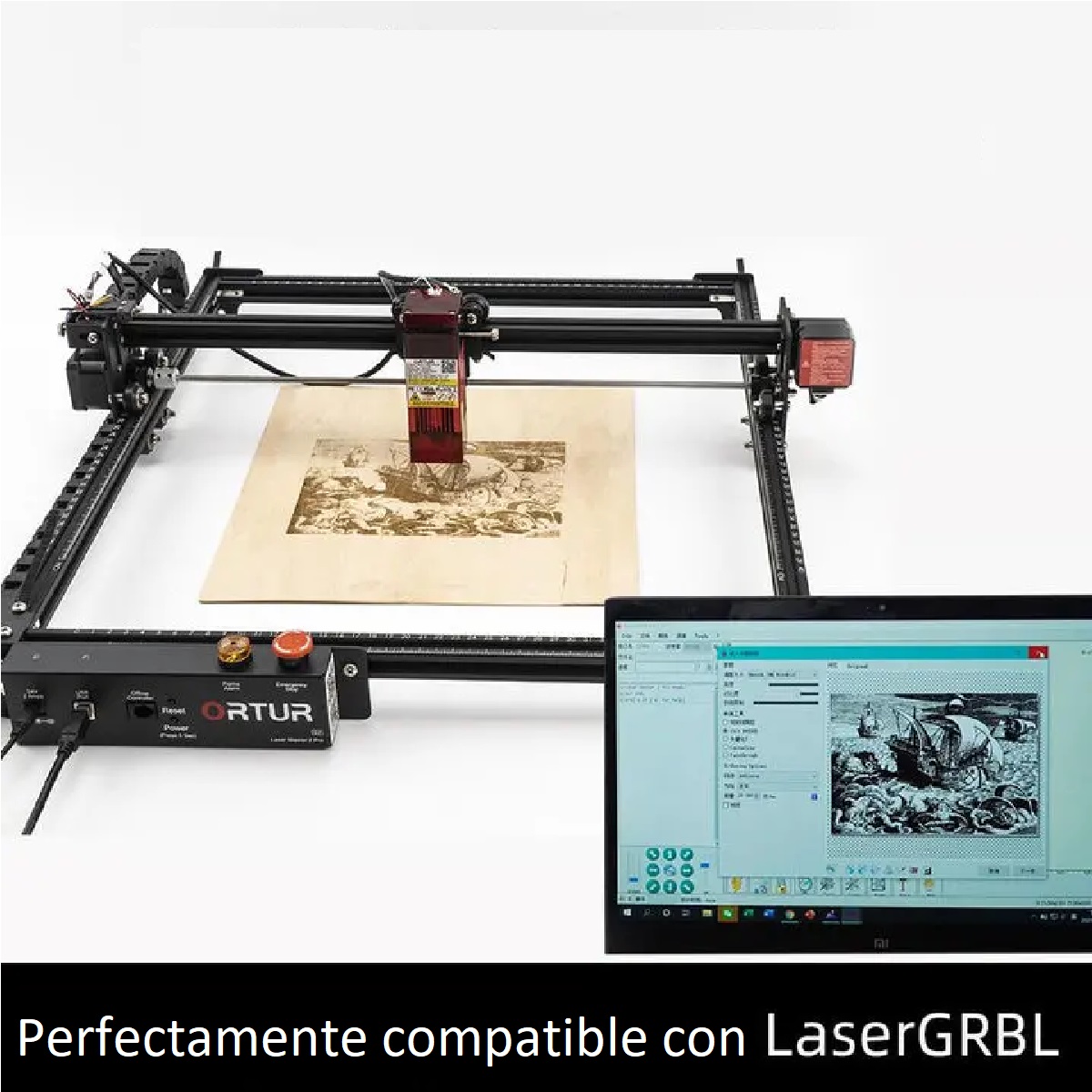 Máquina Láser Cnc Ortur Laser Master 2 Pro S2  short laser ideal para grabado