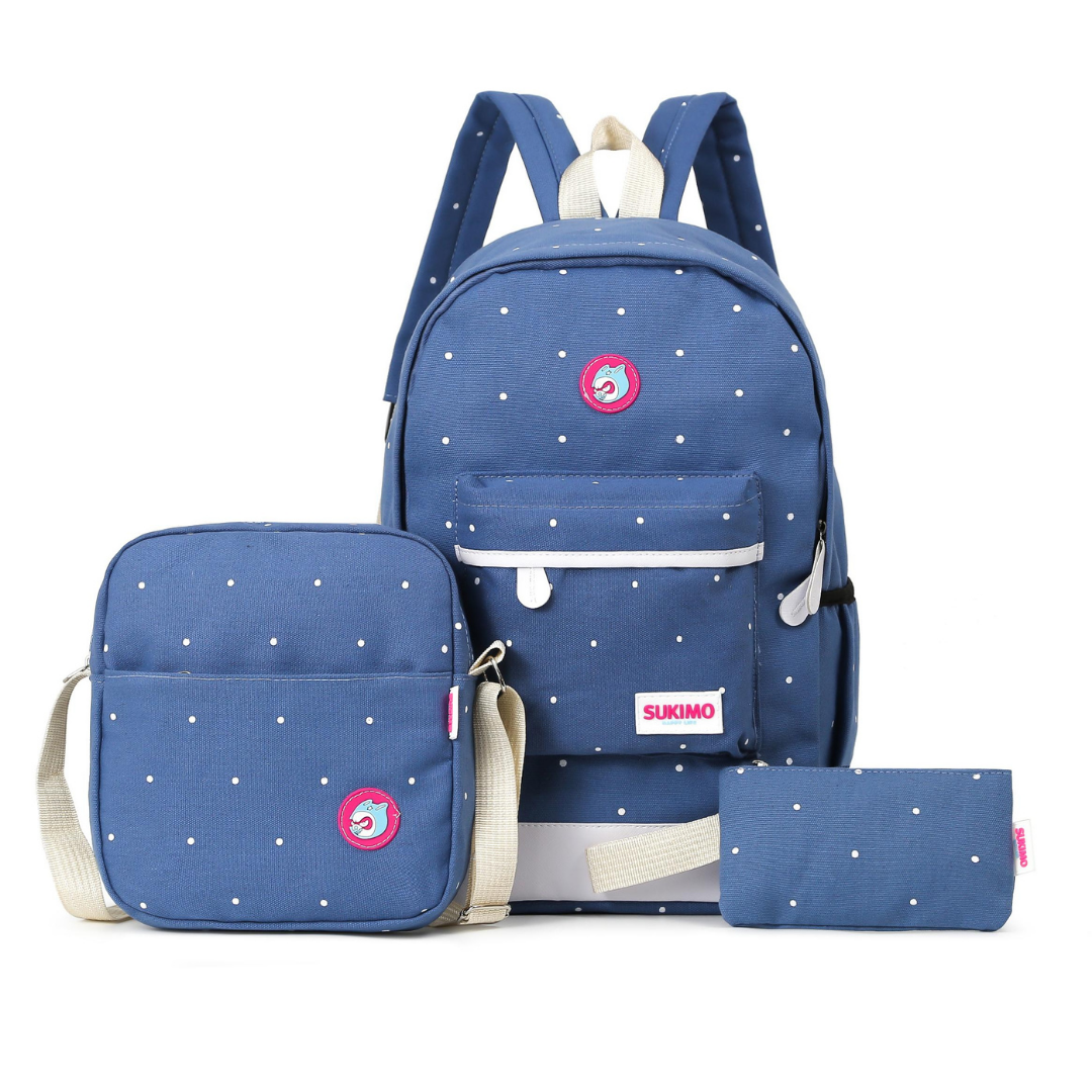 Set 3 Mochila Escolar Niña Moderna Juvenil Premium Mima2