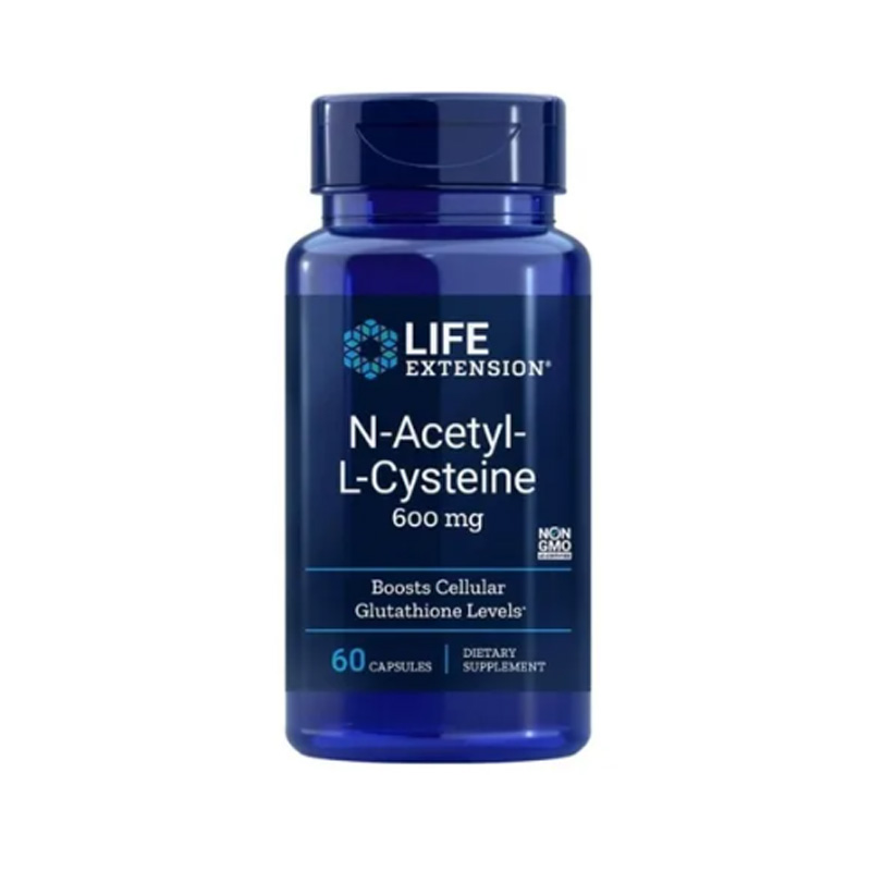 N-acetil-cisteína Nac 600mg Life Extension 60 capsulas Complejo
