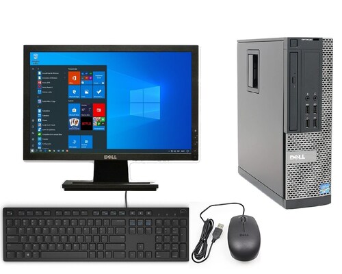 PC Dell Optiplex 790 SFF- Intel Core i3, 2da gen- 4GB RAM- 250GB HDD- Monitor 17"- Windows 10 Pro- Equipo Clase B, Reacondicionado.