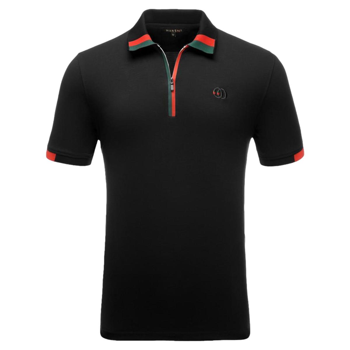 Playera Polo Caballero Marca Pavini P-1935-BLACK