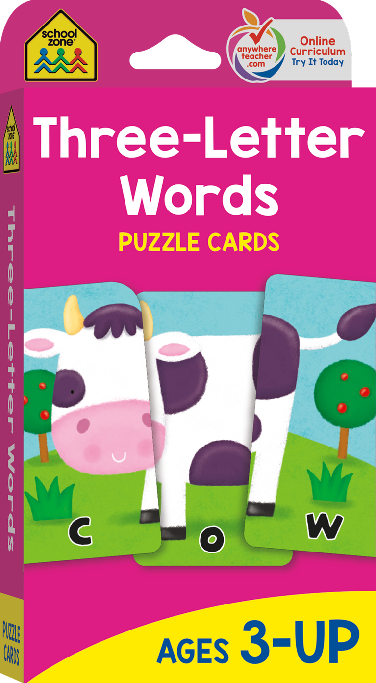 Tarjetas Three-Letter Words Puzzle Cards