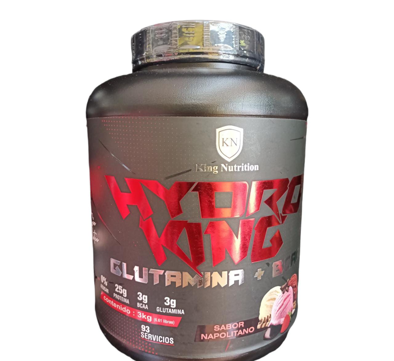 Proteína  Hydro King3 Kilos Sabor Napolitano