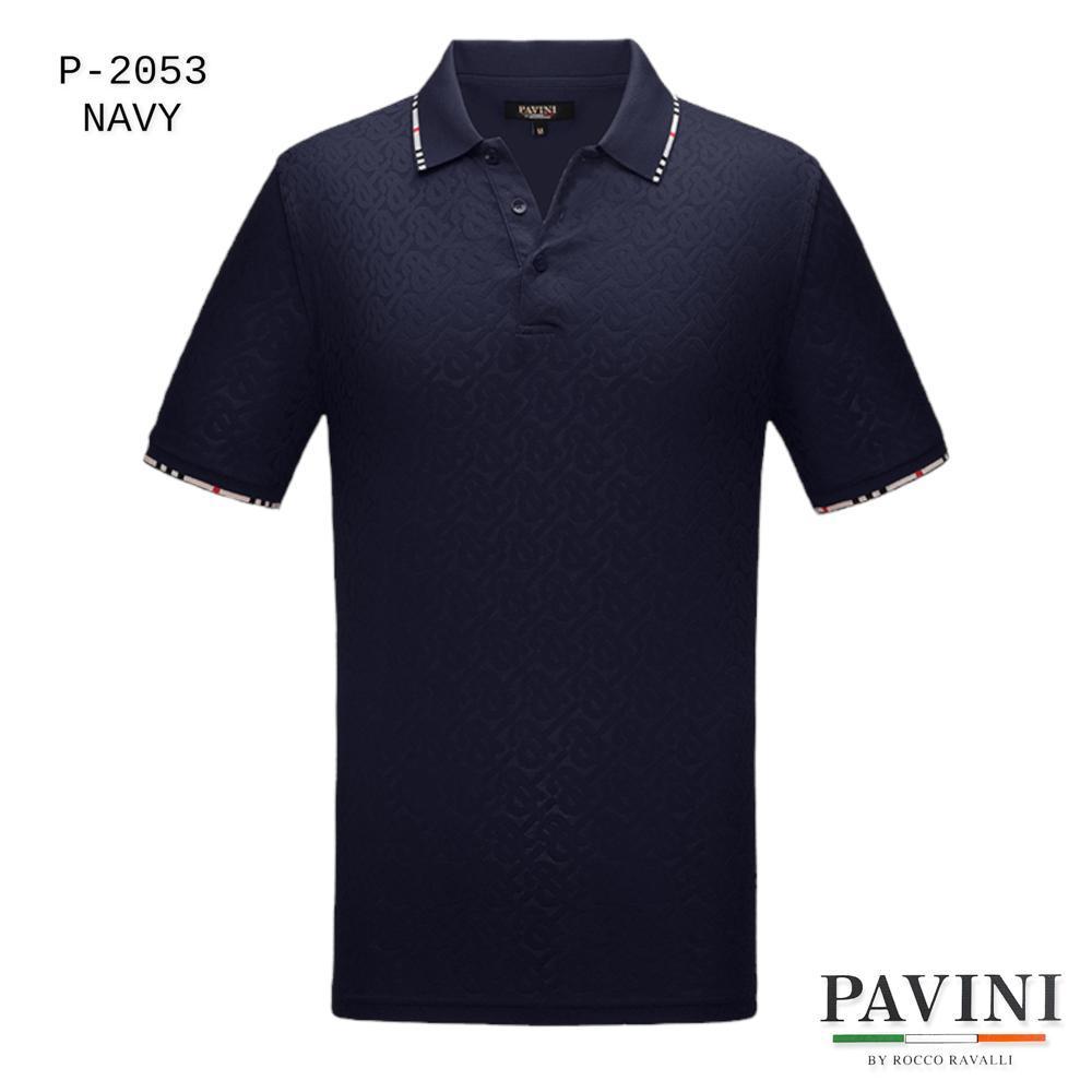 Playera Polo Caballero Marca Pavini P-2053-NAVY