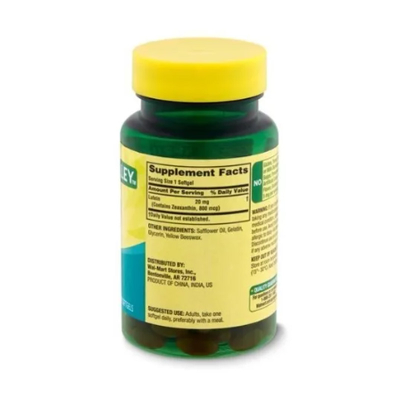 Vitamina De Ojos Luteina 20mg Con Zeaxantina 30 Cap Vision Spring Valley