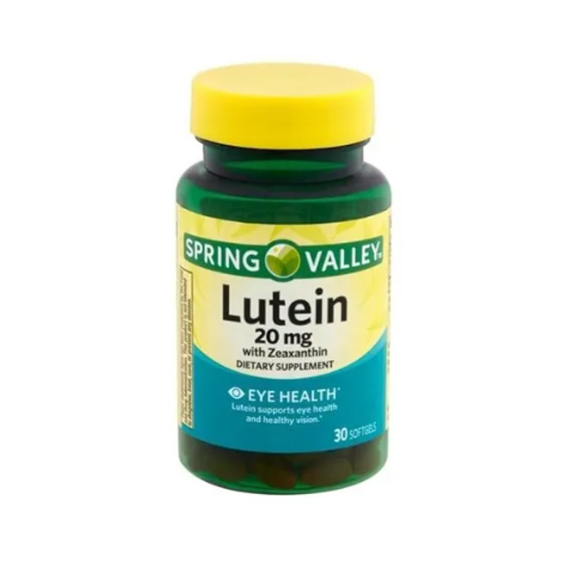 Vitamina De Ojos Luteina 20mg Con Zeaxantina 30 Cap Vision Spring Valley